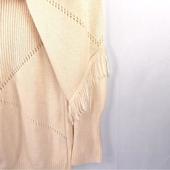 Lane Bryant cream fringed sweater size 14/16 NWT - Picture 8 of 15